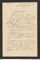 Nachlass Franz Steindachner, Brief von Emil Stöhr an Franz Steindachner (06.02.1876), Inv.Nr. 518.01, Seite 1